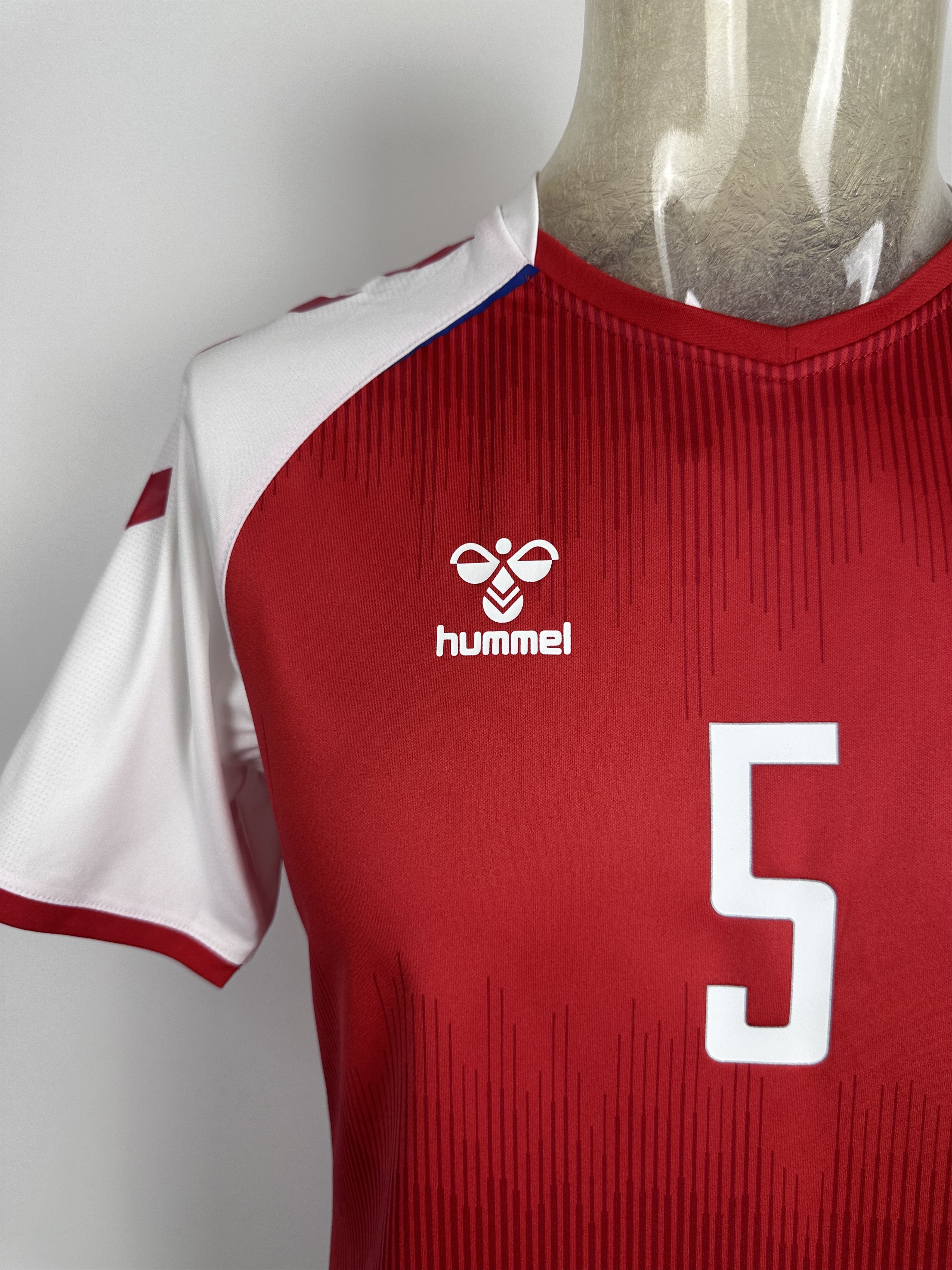 Hummel DENMARK 2021 2022 FOOTBALL SHIRT SOCCER JERSEY #5 MAEHLE Size US M / EU 48-50 / 2 - 6 Thumbnail