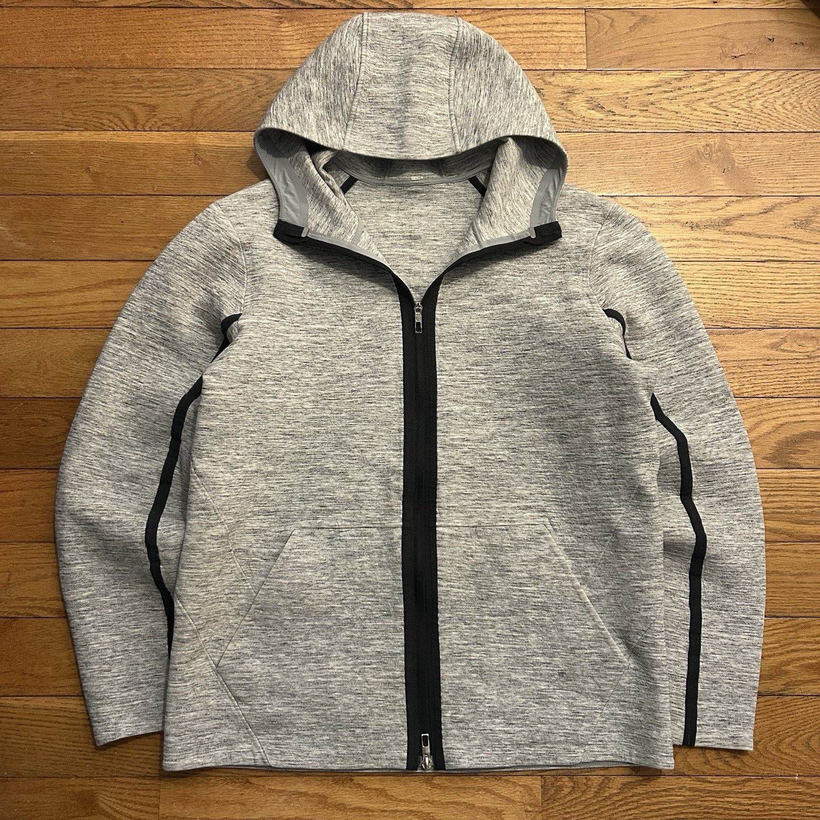 Lululemon Stratum 2 Way Full Zip Athletic Performance Hoodie Large Size US L / EU 52-54 / 3 - 1 Thumbnail