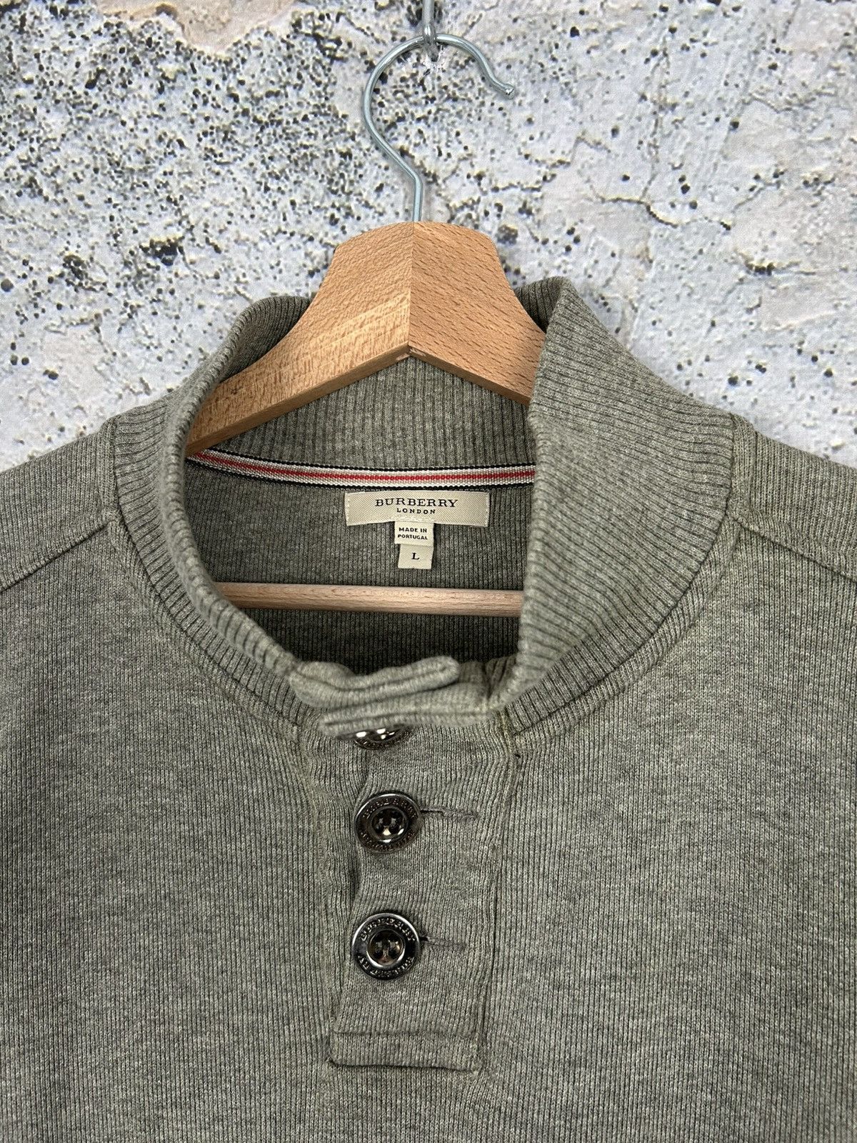 Burberry Burberry London Vintage Green Sweater Designer Premium Rare Size US L / EU 52-54 / 3 - 3 Thumbnail