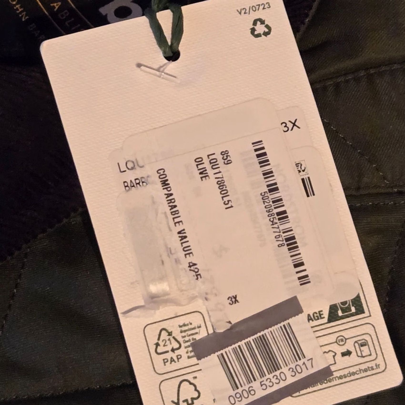 Barbour Barbour Jacket Coat 3X Full Zip Insulated Quilted Corduroy Olive Drab Green Women’s 3XL Long Sleeve Size XXL / US 16-18 / IT 52-54 - 6 Thumbnail