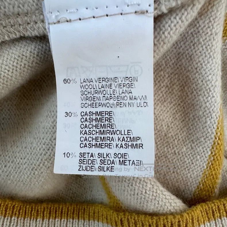 Brunello Cucinelli Brunello Cucinelli Striped Crew Neck Knit Sweater Size S / US 4 / IT 40 - 4 Thumbnail
