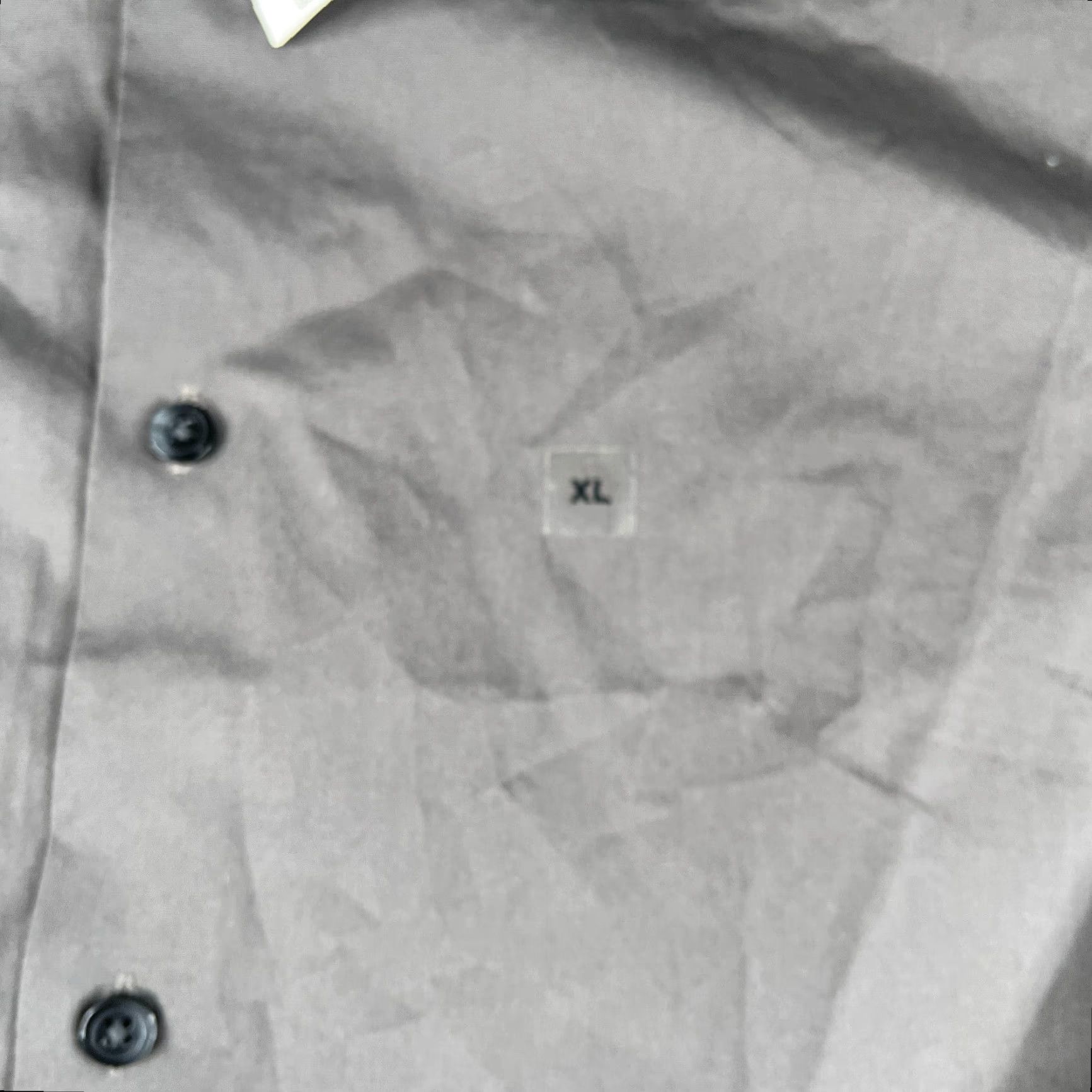 VINTAGE Express 1MX Shirt Gray XL Mens Button-Up Long Sleeve Casual Shirt
