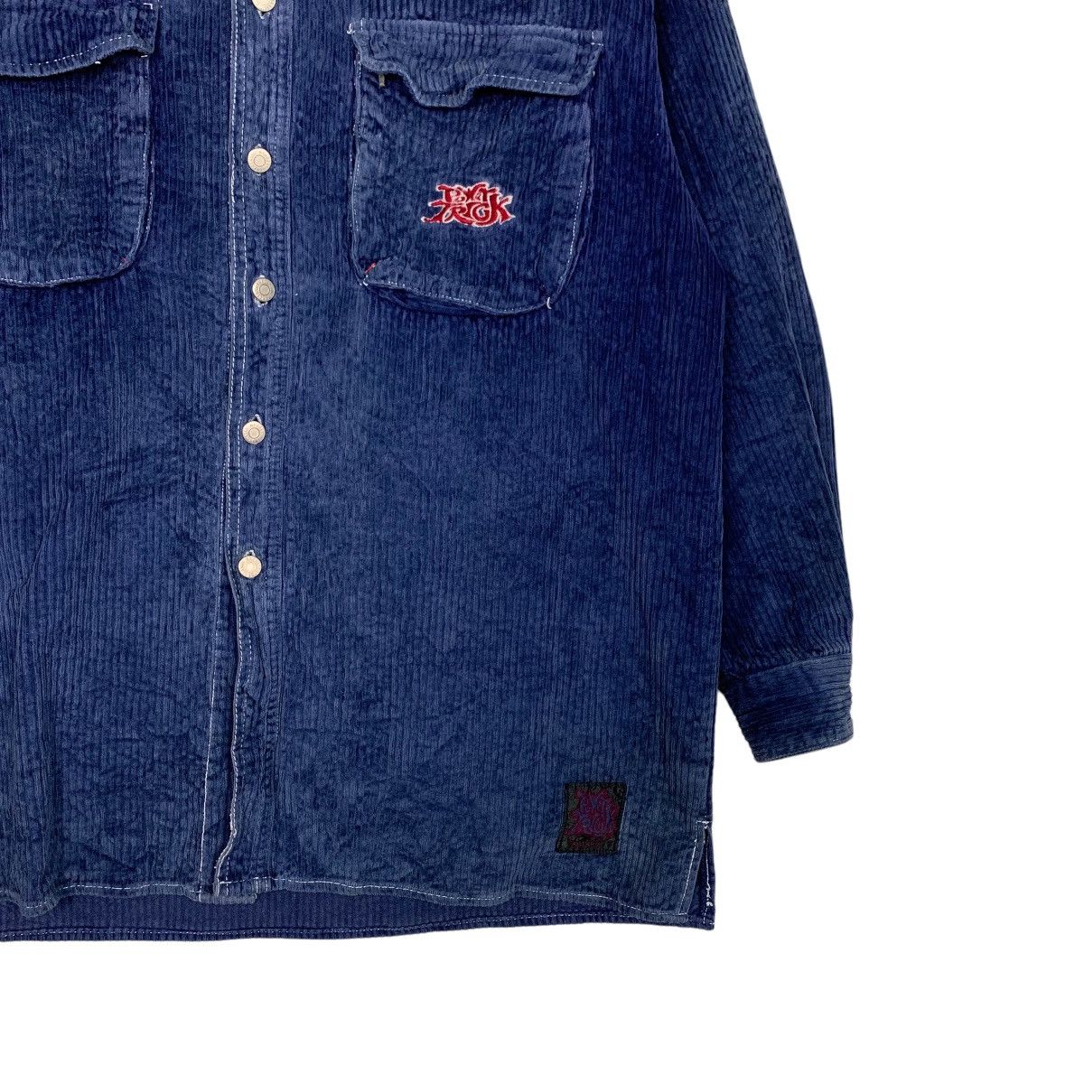 Vintage 90's POWER TRICK Skater Corduroy Flannel Jacket #2713-C122 Size US M / EU 48-50 / 2 - 4 Thumbnail