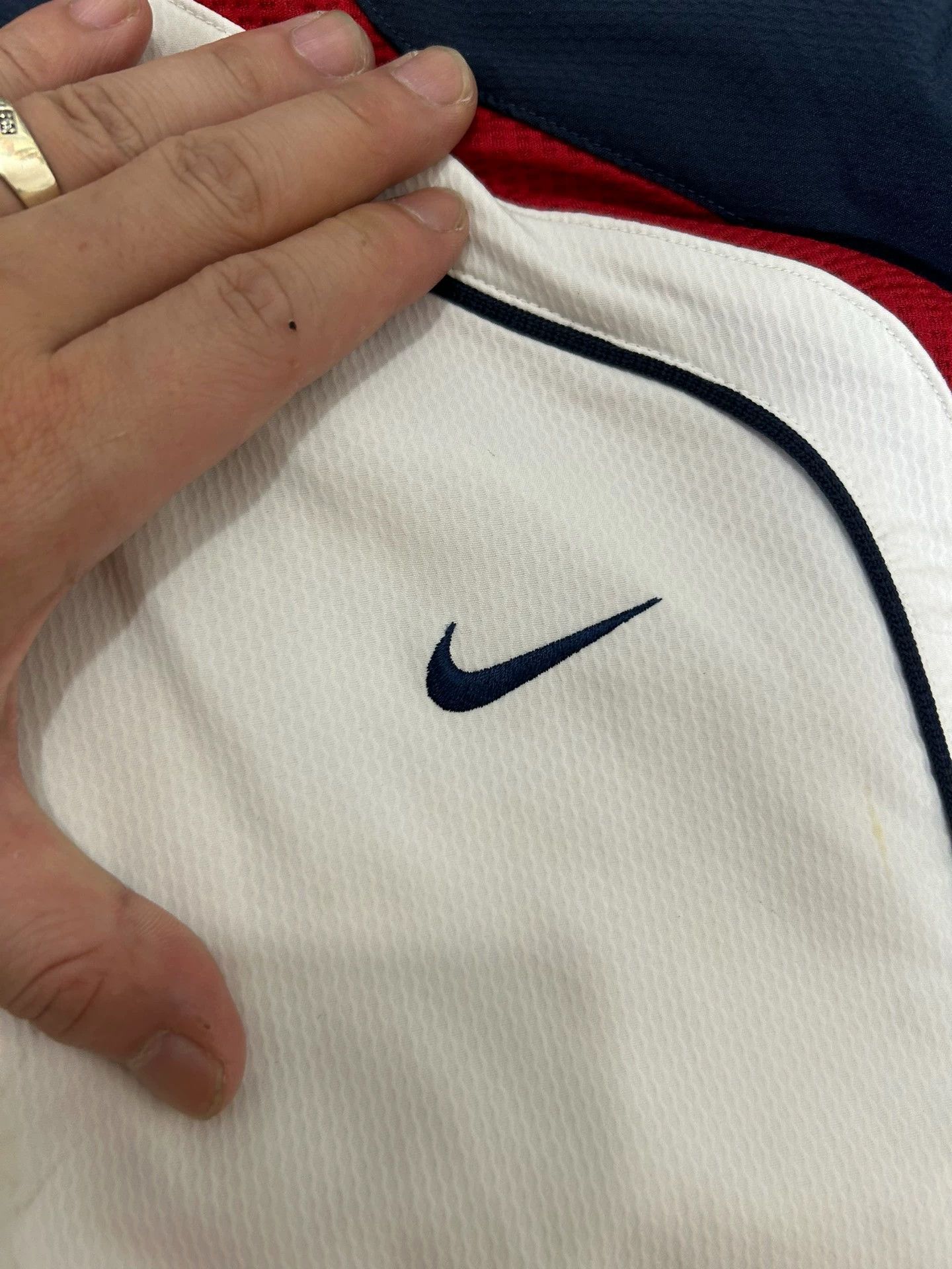 Nike Unisex Vintage 90s Nike Track Jacket / Windbreaker Size US L / EU 52-54 / 3 - 3 Thumbnail
