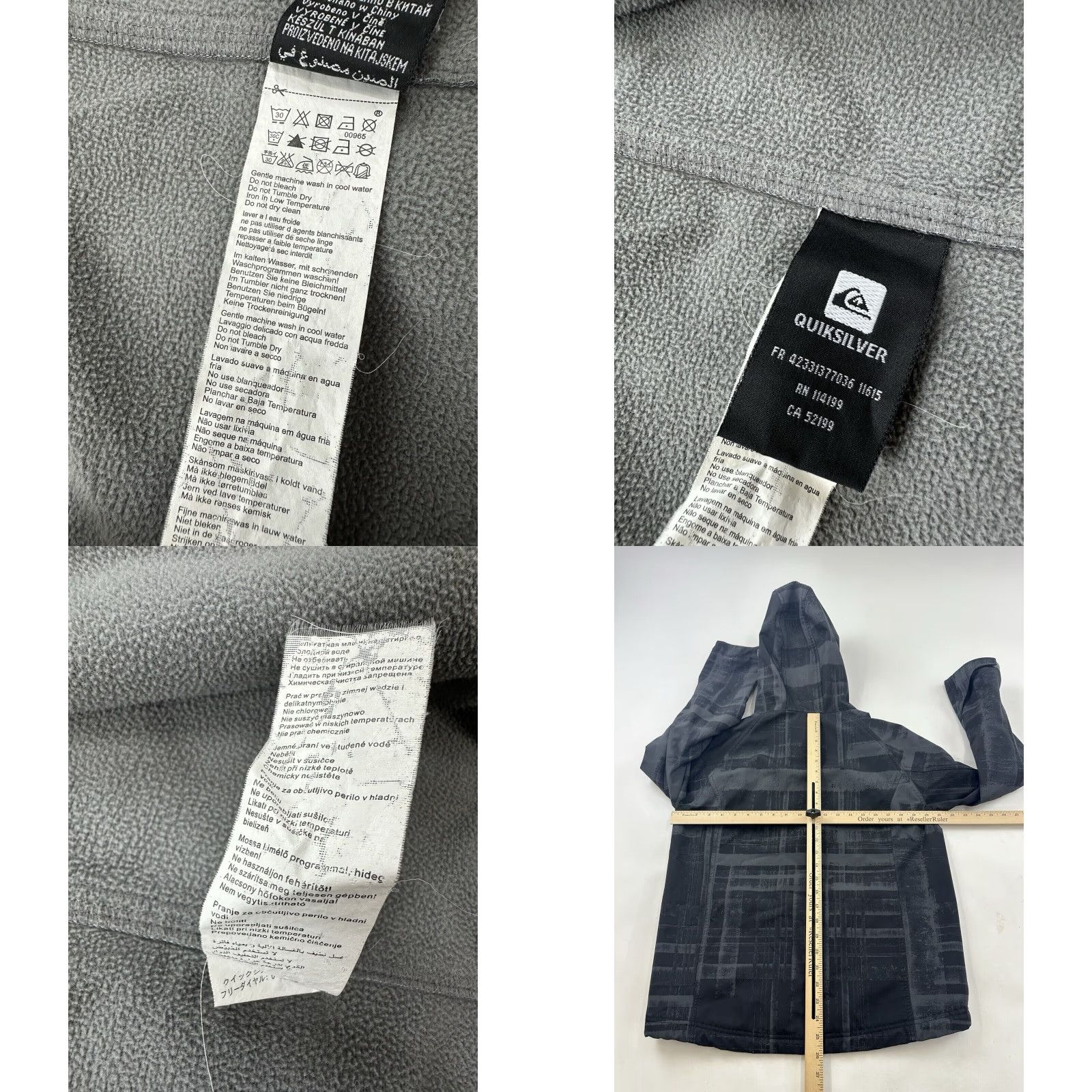 Quiksilver Quiksilver Jacket Mens S Multicolor Hooded Zip Up Casual Formal Travel Workwear Outdoor Hairline? Size US S / EU 44-46 / 1 - 8 Thumbnail