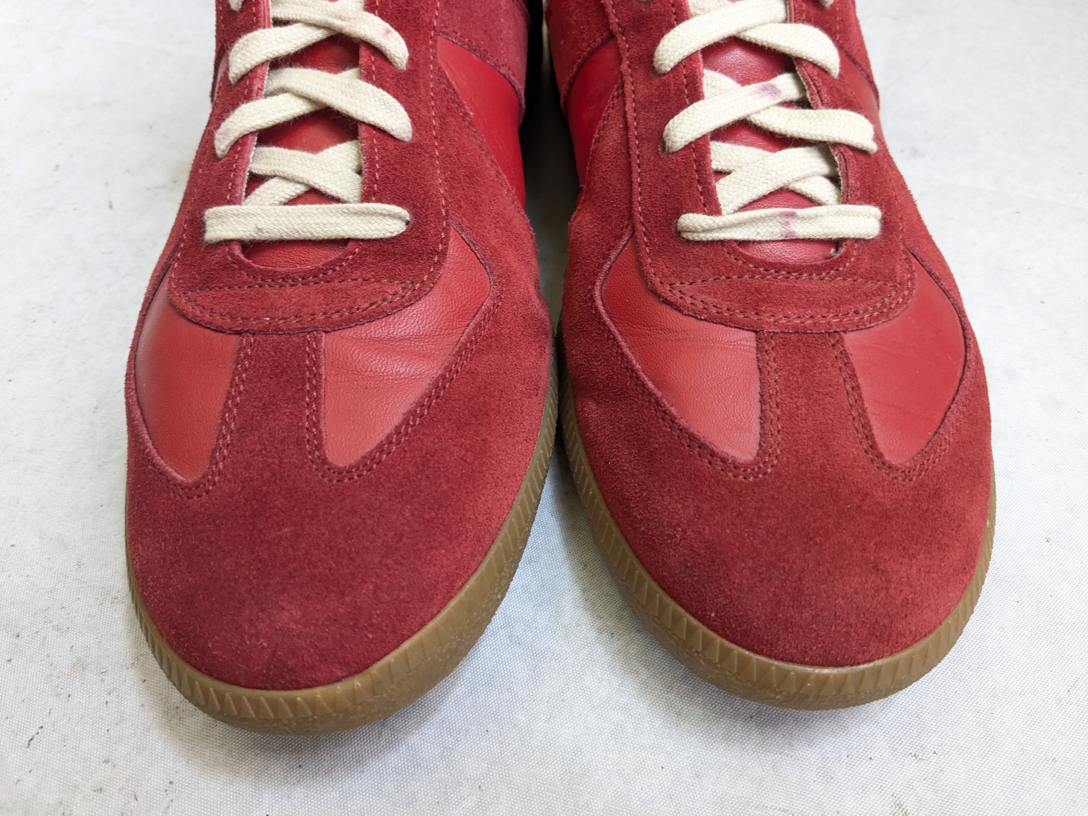 Maison Margiela Maison Margiela Replica GAT Red 12 45 Low Tops Gum Size US 12 / EU 45 - 3 Thumbnail