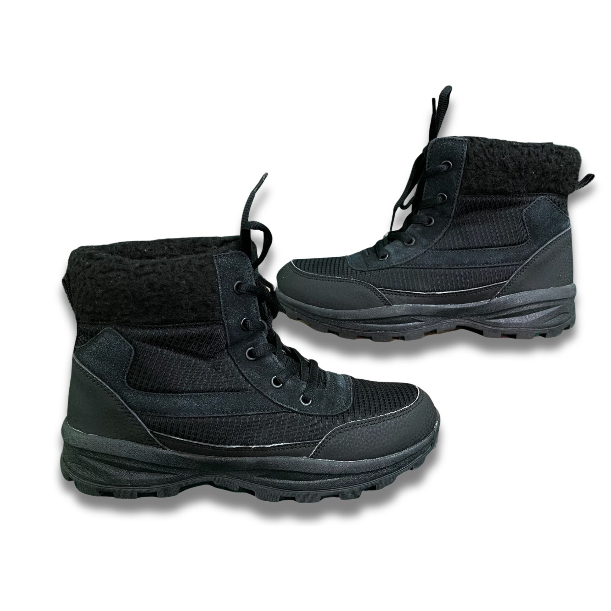 Other Fanture Black Winter Boots Size 6.5 With Warm Lining & Durab Size US 6.5 / IT 36.5 - 4 Thumbnail