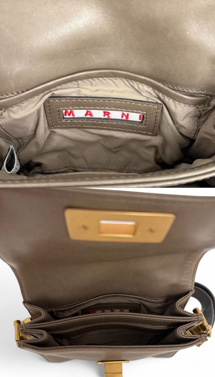 Marni Marni vintage leather brown bag Size ONE SIZE - 3 Thumbnail