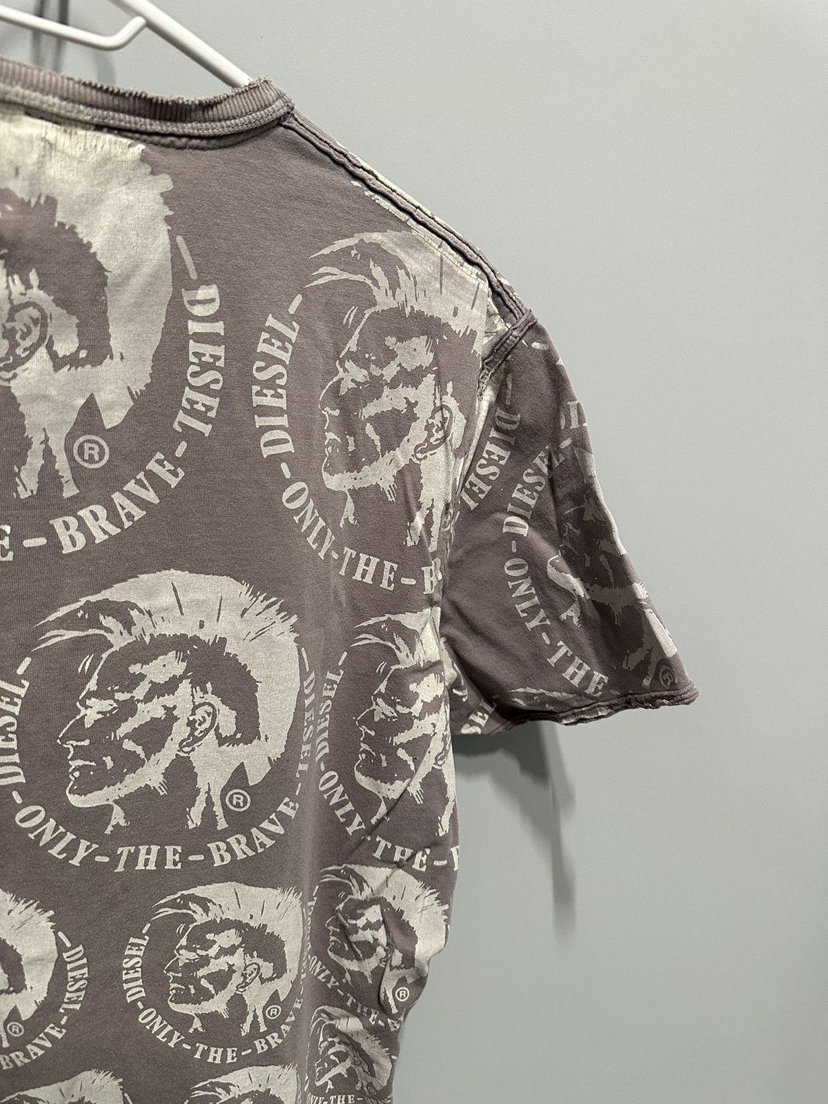 Diesel Diesel 2000s Vintage Y2K T-Shirt Distressed Style Multi Logo Size US XL / EU 56 / 4 - 13 Thumbnail