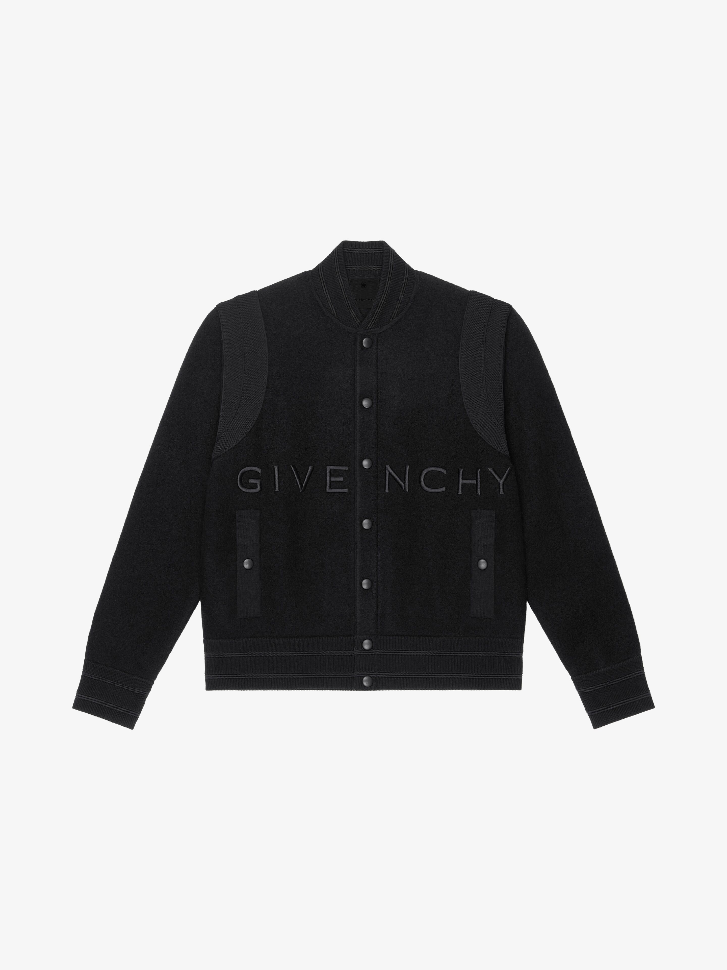 Givenchy o1w1db10925 Embroidered Varsity Jacket in Black Size US S / EU 44-46 / 1 - 1 Thumbnail