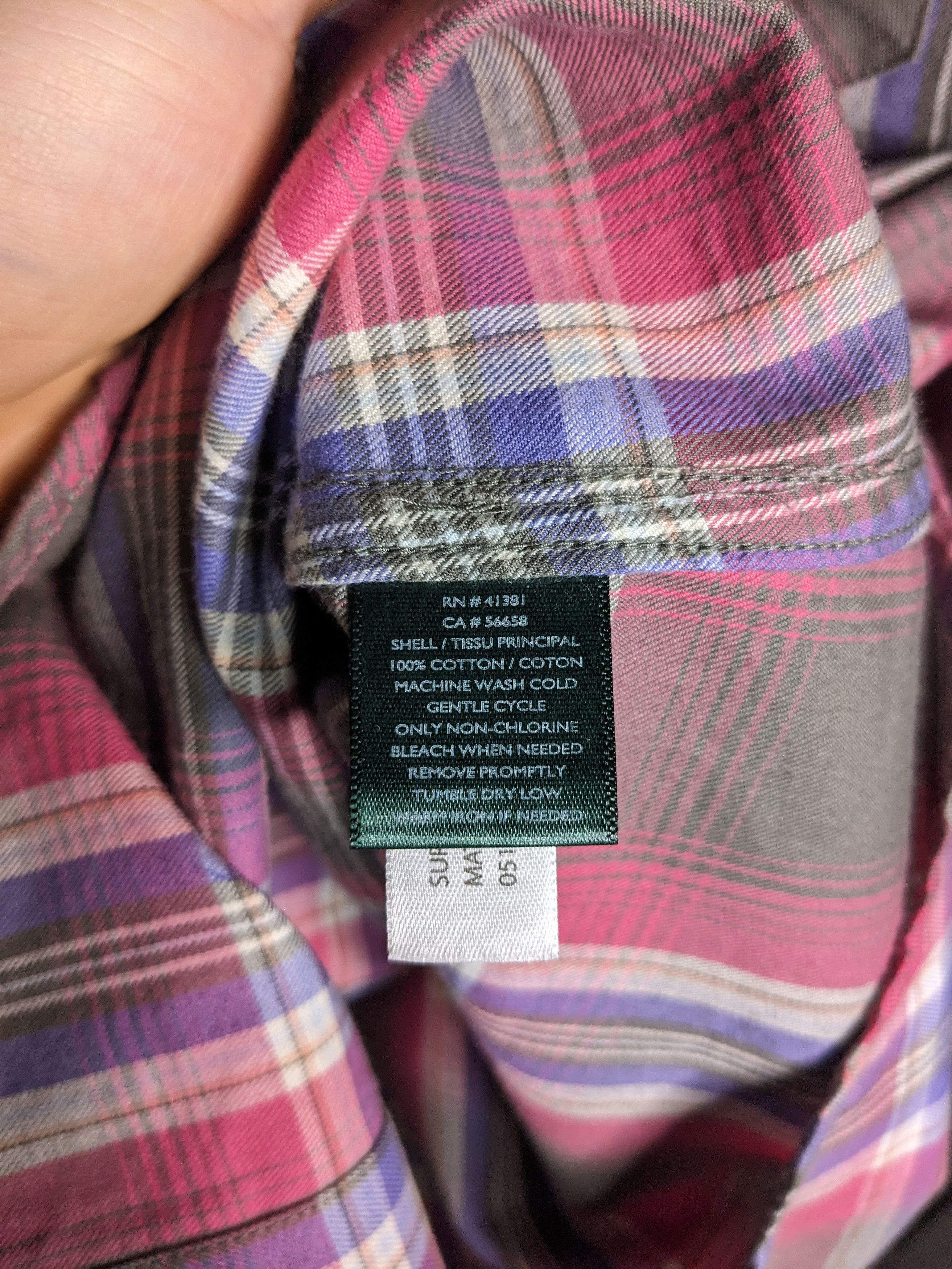 Lauren Ralph Lauren Ralph Lauren Plaid Pearl Snap Shirt Woman Large Pink Western Size L / US 10 / IT 46 - 11 Thumbnail