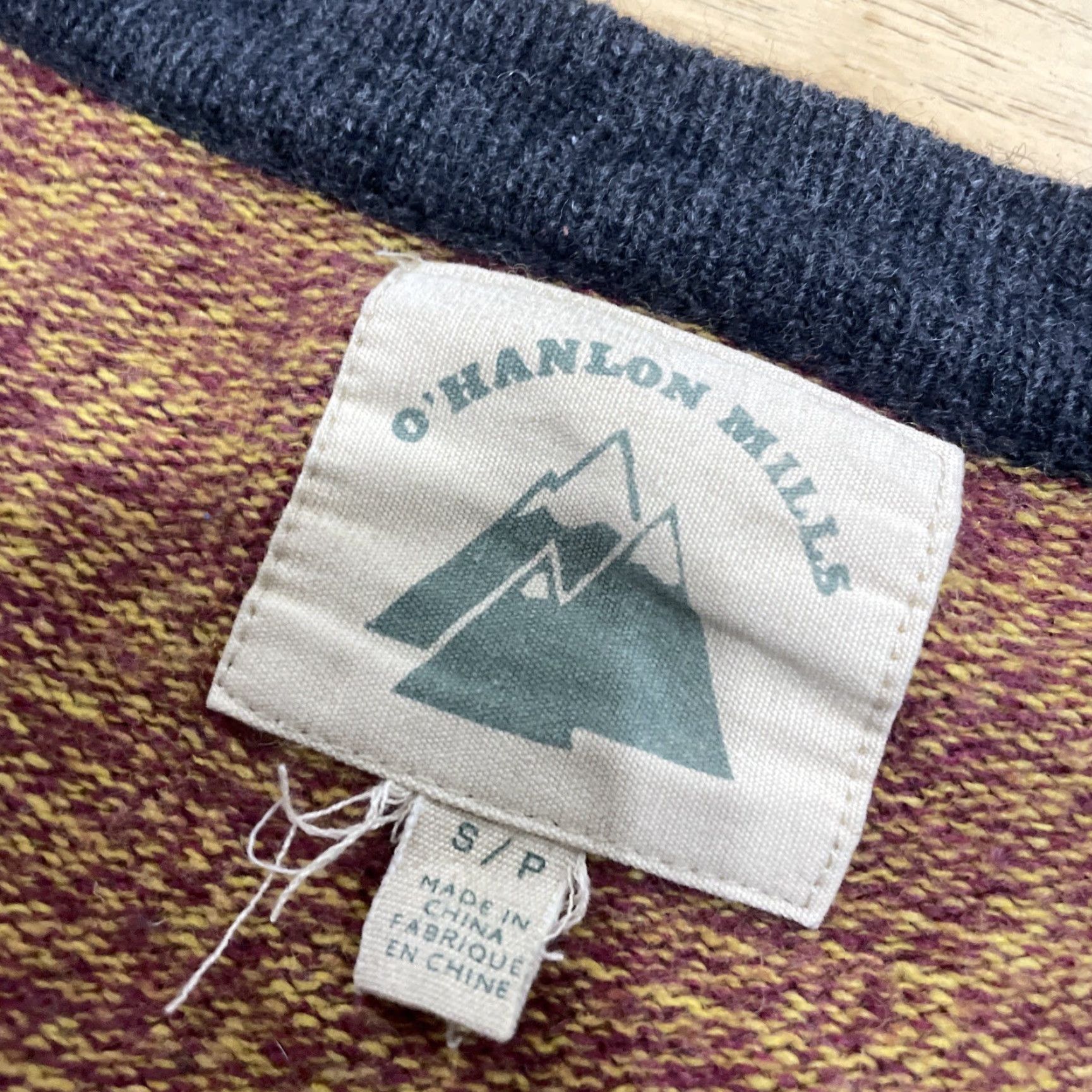 Vintage O'Hanlon Mills Lambs Wool Cardigan Sweater Rust Gray Marled Knit Pockets Men's S Size US S / EU 44-46 / 1 - 5 Thumbnail