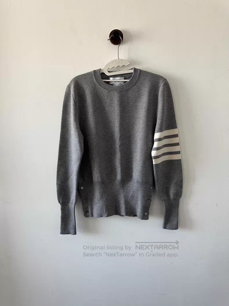 Thom Browne Thom Browne Gray sweater Size US S / EU 44-46 / 1 - 1 Thumbnail