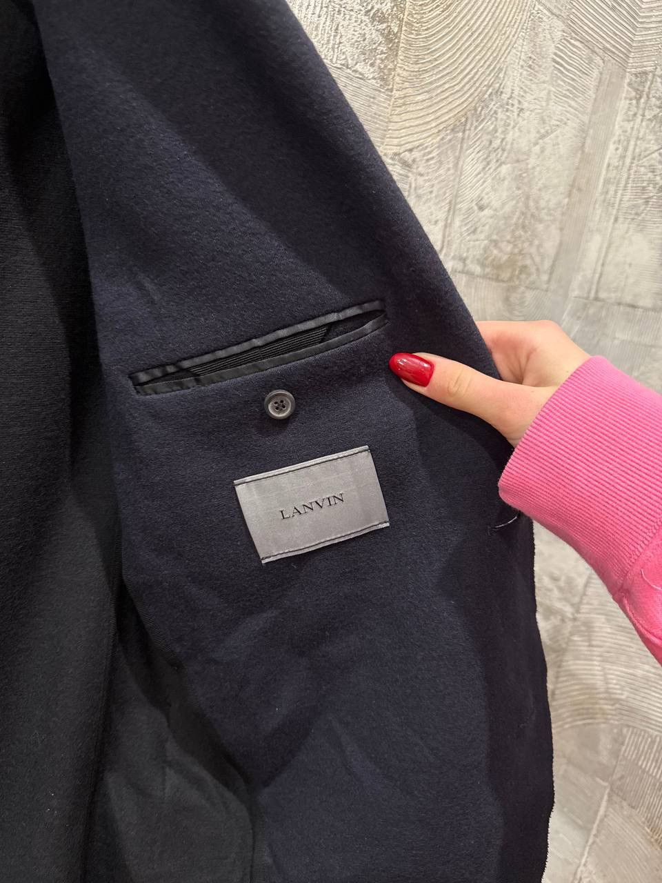 Japanese Brand × Lanvin 💰Very Rare💰 Lanvin Tailored Jacket Blazer Wool Jacket Size 50L - 9 Thumbnail