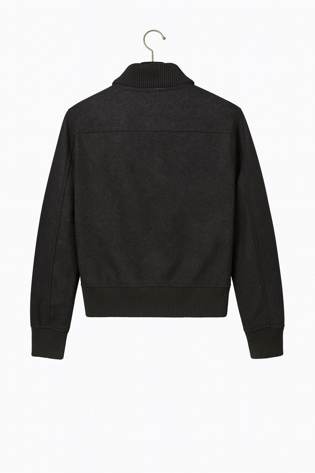 Schott Vintage Schott Wool Bomber Jacket Charcoal Ribbed Collar Size US M / EU 48-50 / 2 - 2 Thumbnail