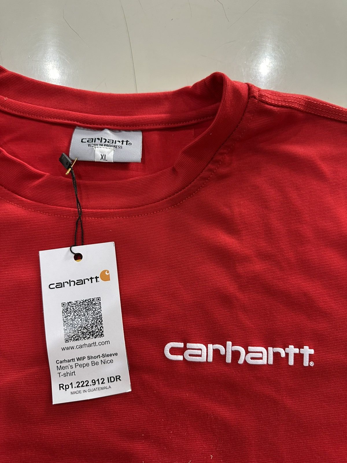 Carhartt Carhartt Workwear Graphic Big Logo Pocket Tee Red Yellow XL Size US XL / EU 56 / 4 - 7 Thumbnail