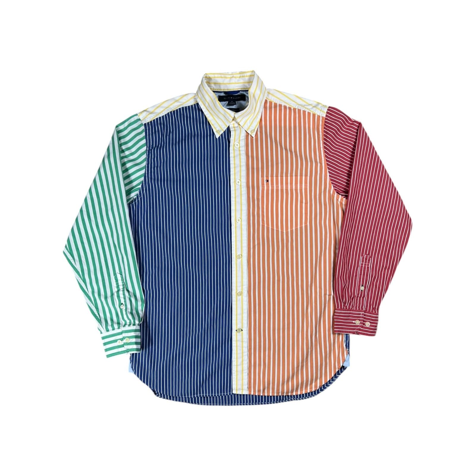 Tommy Hilfiger Y2K Tommy Hilfiger multi color two-ply cotton button down Size US M / EU 48-50 / 2 - 1 Thumbnail