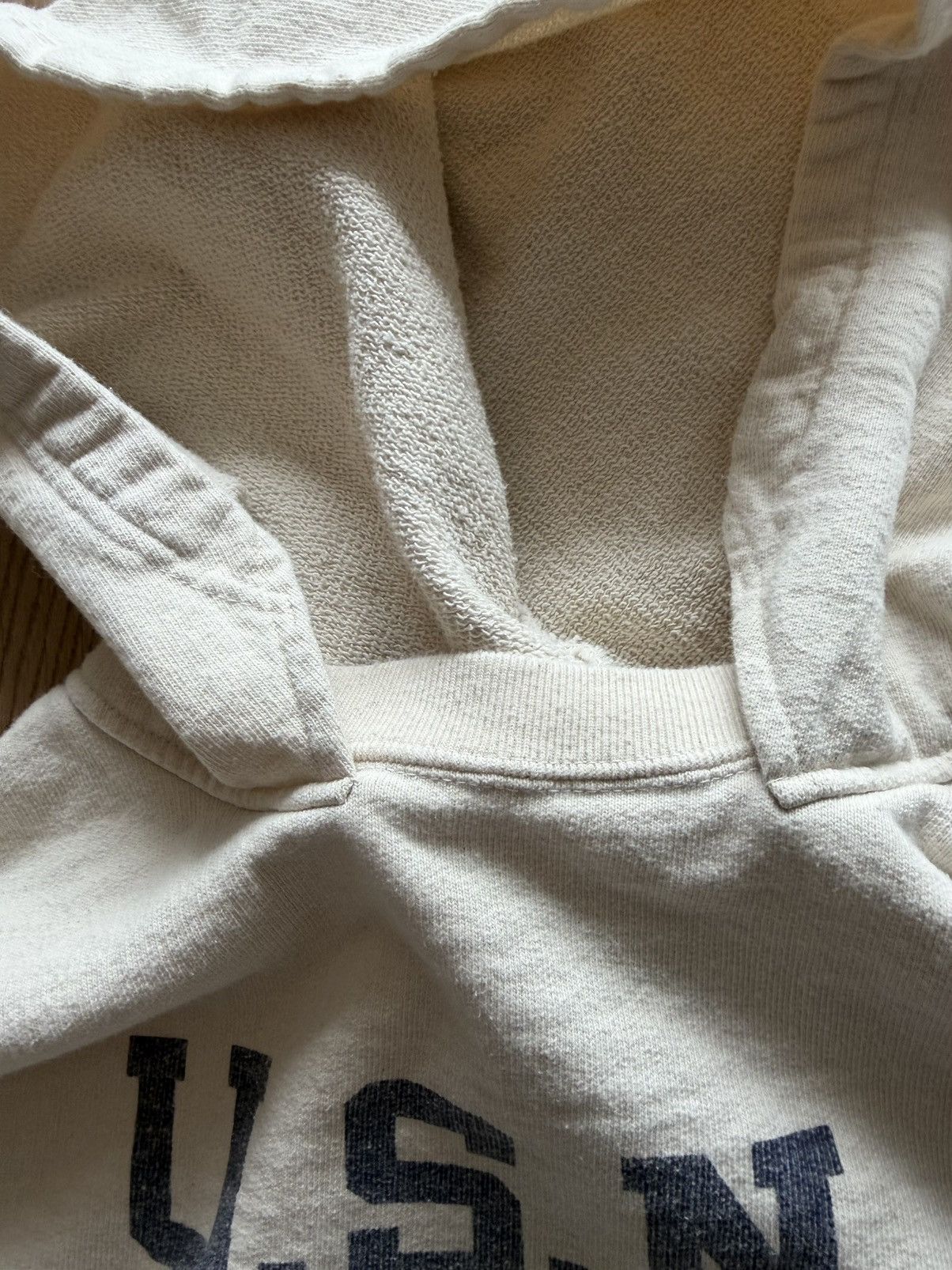 Big John MTE009(66) [U.S.N.A] loopwheeled AFTER HOODIE NATURAL Size US XL / EU 56 / 4 - 6 Thumbnail