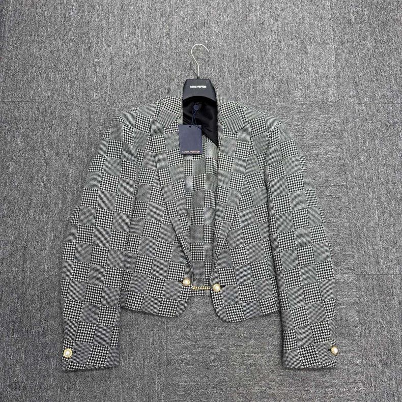 Louis Vuitton Louis Vuitton Fei Dong Houndstooth Short Suit Jacket Nextar Size US M / EU 48-50 / 2 - 1 Thumbnail