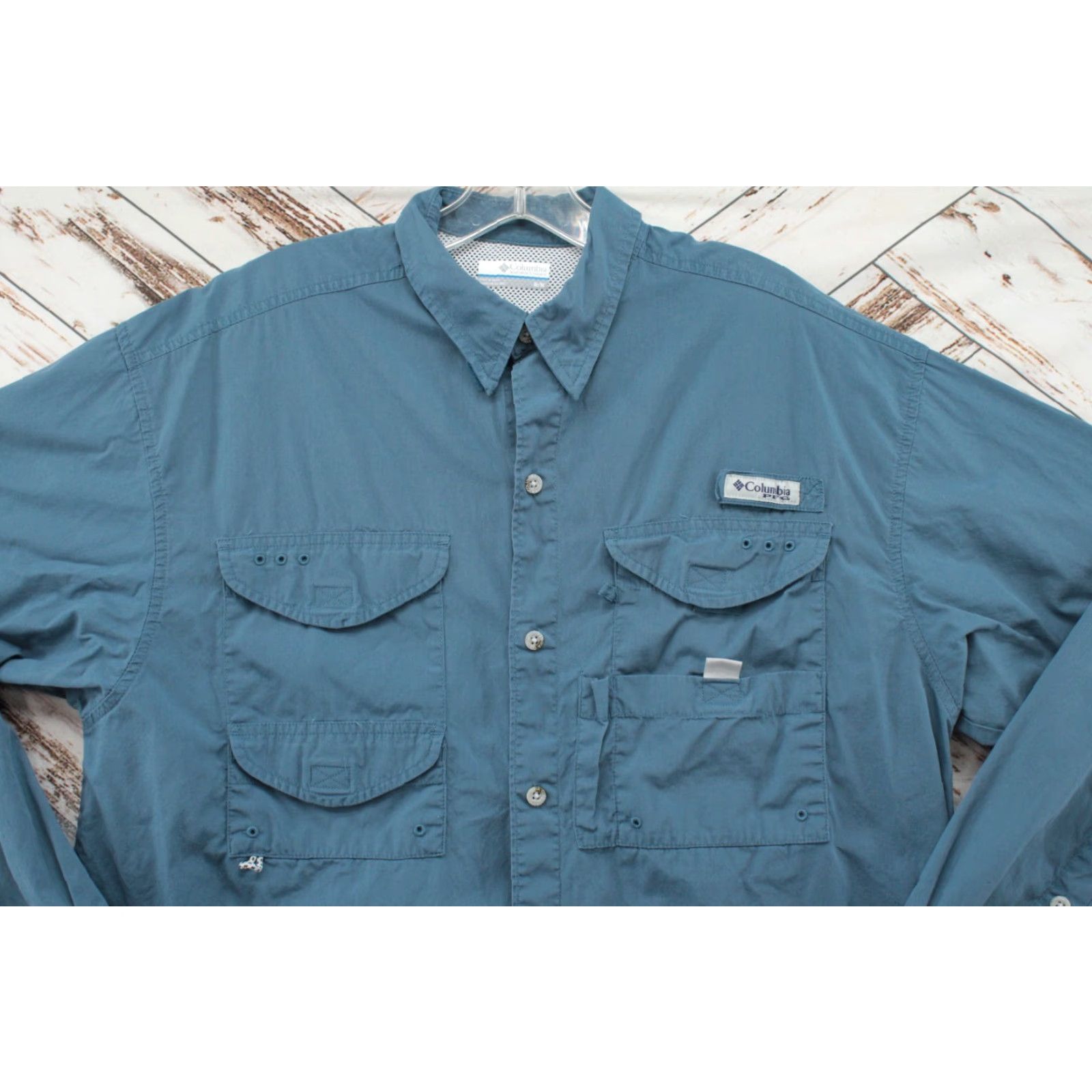 Vintage Columbia Shirt Mens Medium Omni Blue Tab Sleeve Vented Fishing Gorpcore Size US M / EU 48-50 / 2 - 2 Thumbnail