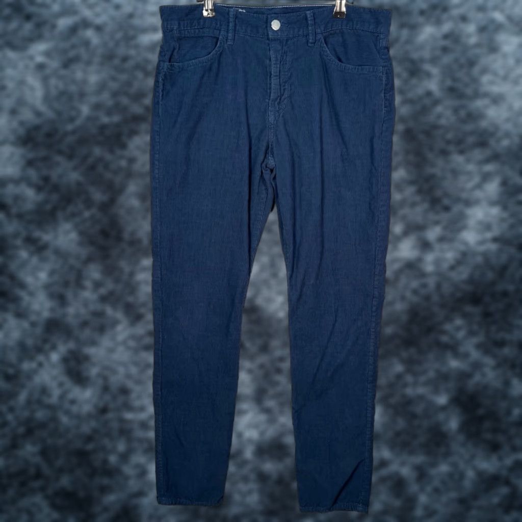 Save Khaki United Save Khaki United Mens Pants Corduroy 33 Blue 100% Cotton Made In USA Size US 33 - 1 Thumbnail