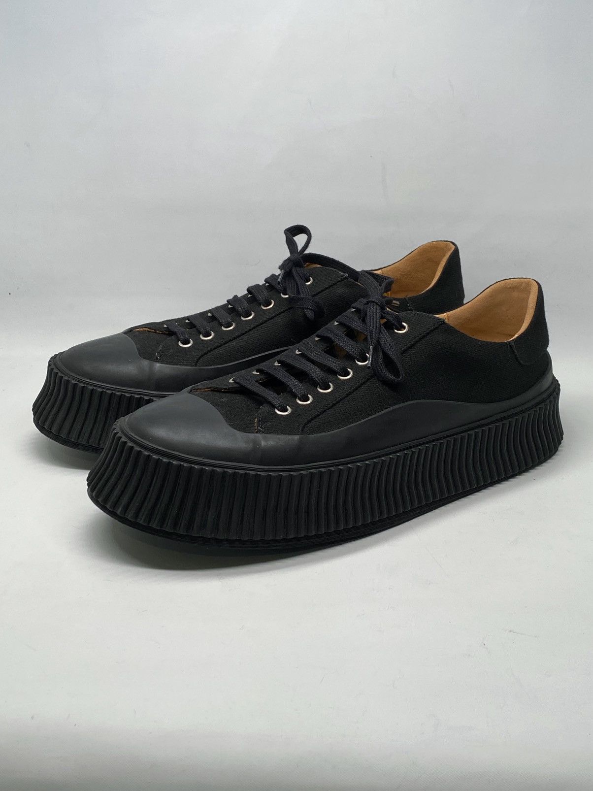 Jil Sander Jil Sander Canvas Low-Top Sneakers size 44/us size 11 Size US 11 / EU 44 - 4 Thumbnail