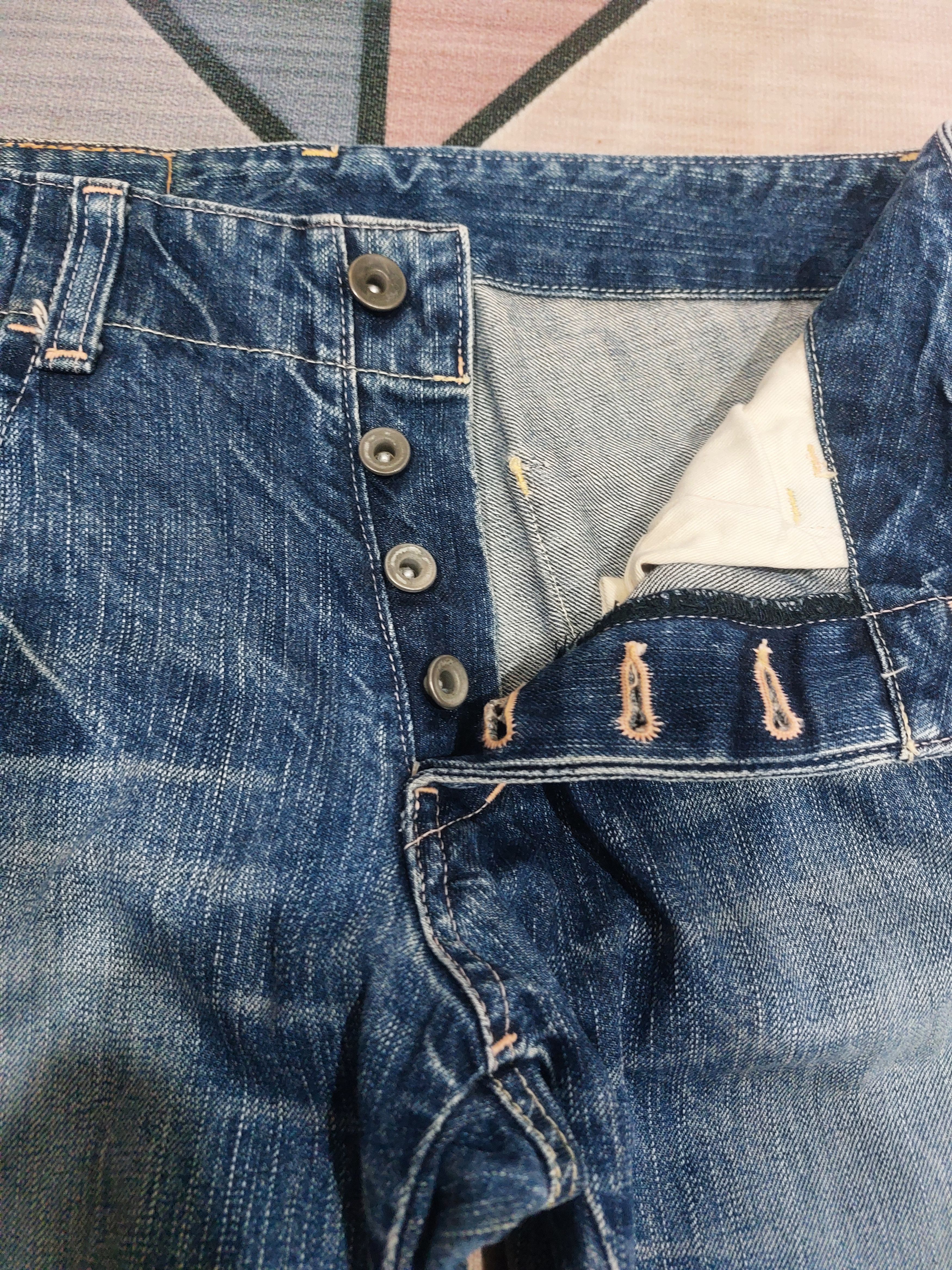Johnbull Vintage 90's Johnbull Kojima Japan Cargo Multi Pocket Denim Size US 31 - 6 Thumbnail