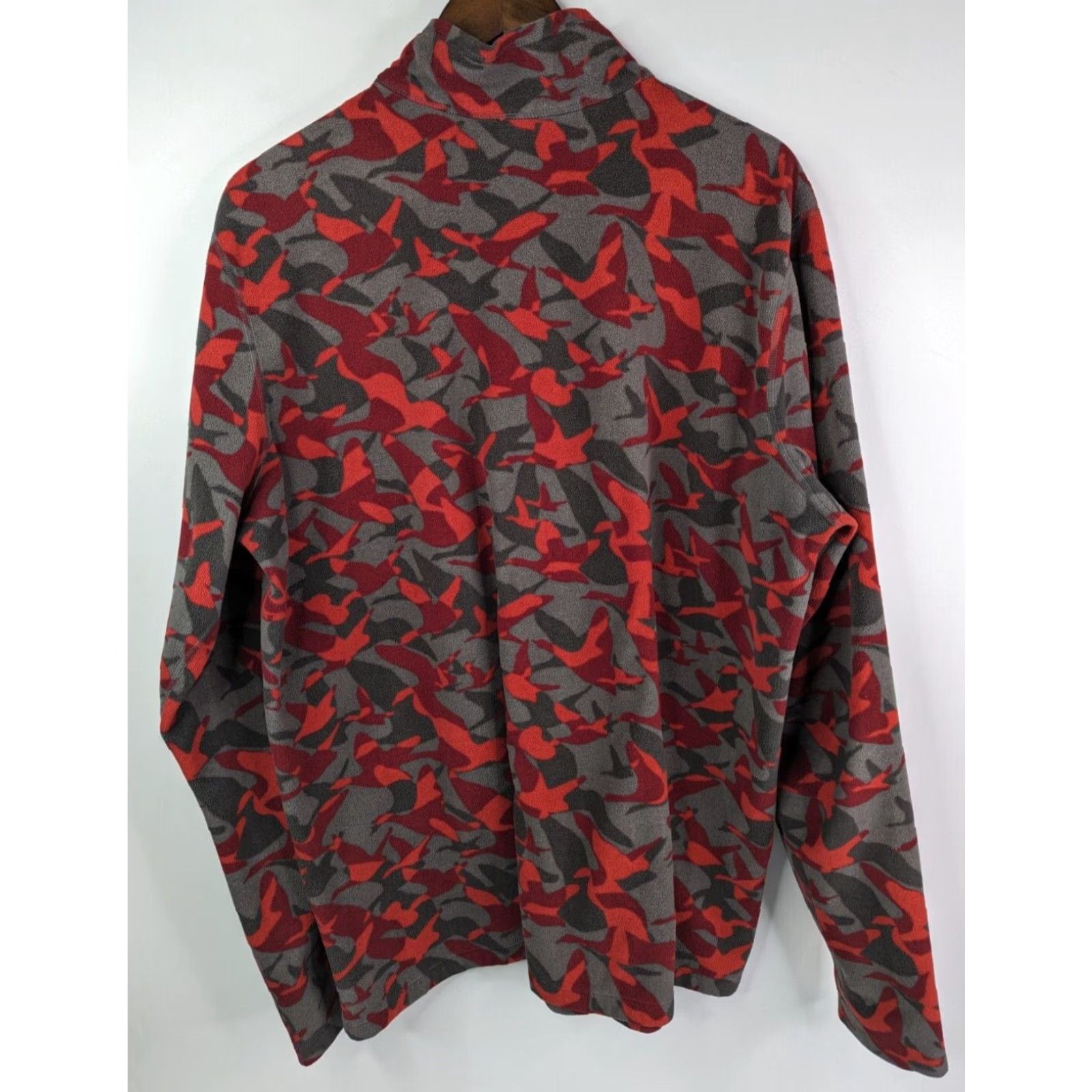 Eddie Bauer VINTAGE Eddie Bauer First Ascent Sweatshirt Logo Fleece Camo Red TXL Men Long Sleeve Zip Pockets Athletic Outdoor Active 1/4 Zip Logo Size US XL / EU 56 / 4 - 5 Thumbnail