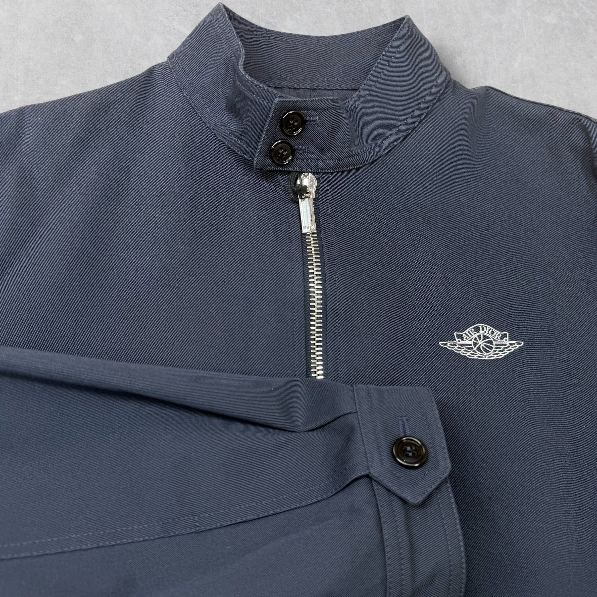 Dior Dior x Jordan Wings Logo Bomber Navy 52 (L) Size US L / EU 52-54 / 3 - 2 Thumbnail