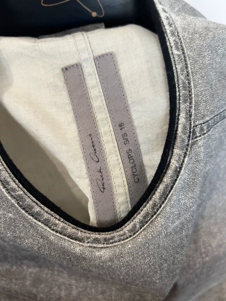 Rick Owens RICK OWENS One-eyed embroidery coated short-sleeve T-shirt Size S / US 4 / IT 40 - 5 Thumbnail