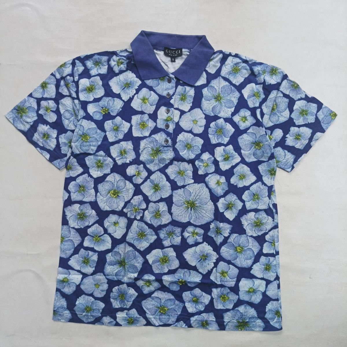 Gucci 90s gucci floral cotton polo shirt Size US S / EU 44-46 / 1 - 2 Thumbnail