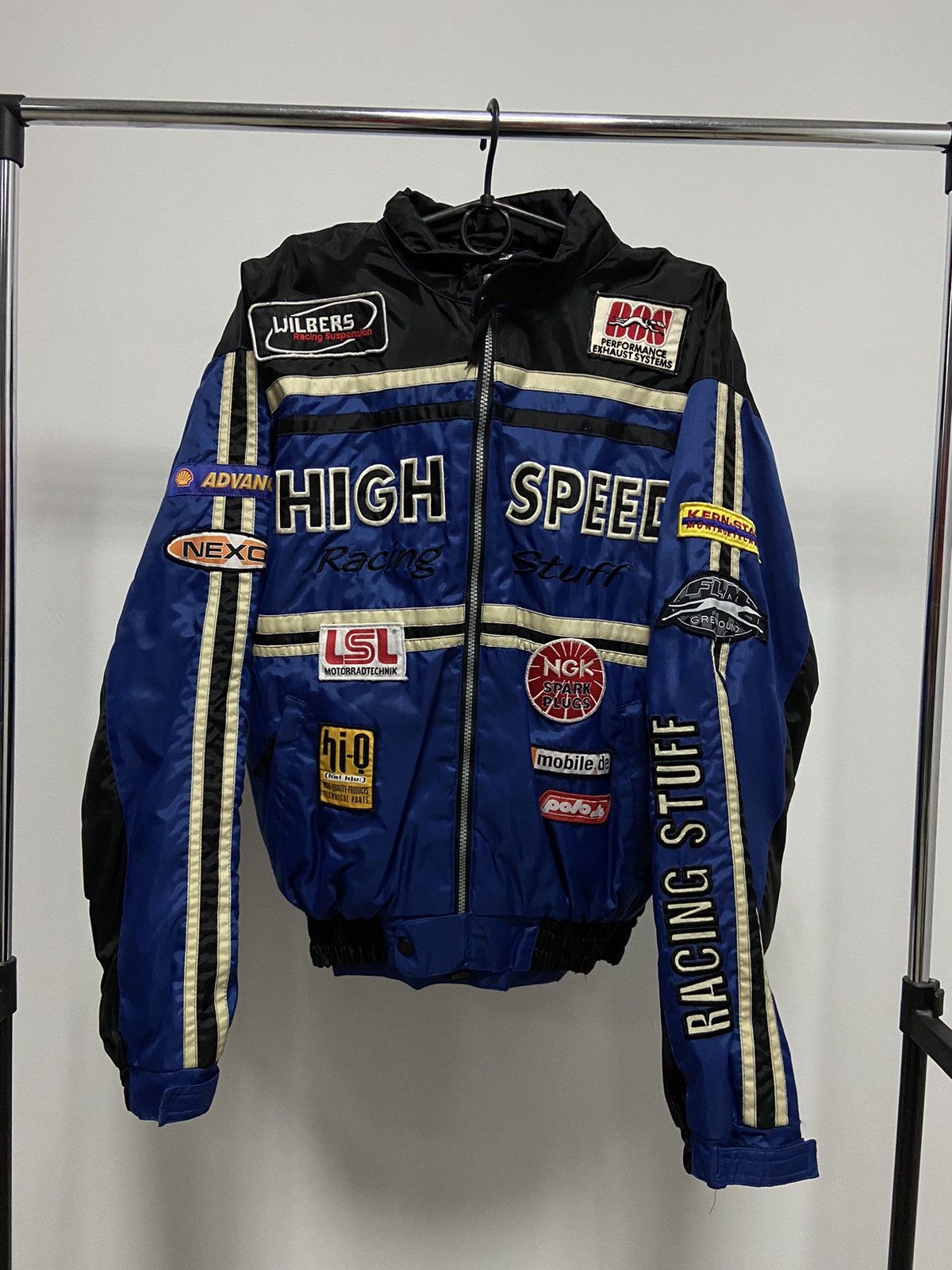Vintage High Speed Racing asphalt tiger Jacket Vintage Big Logo Size US XL / EU 56 / 4 - 1 Thumbnail
