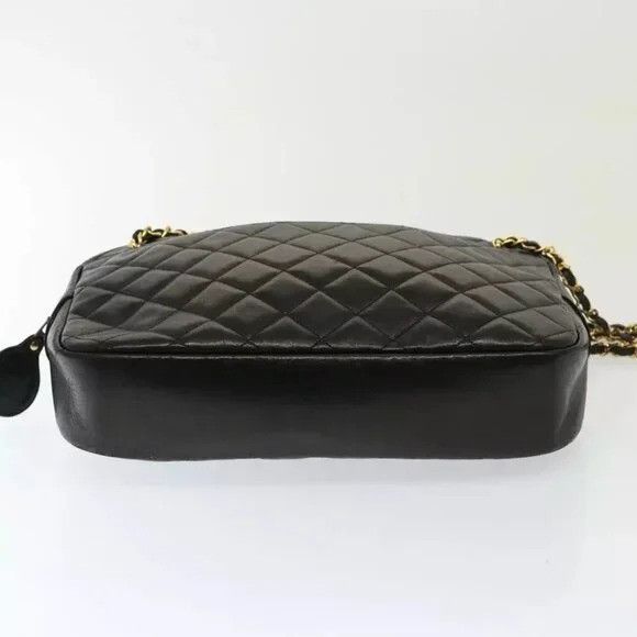 Chanel CHANEL Matelasse Chain Shoulder Bag Lamb Skin Black Size ONE SIZE - 6 Thumbnail