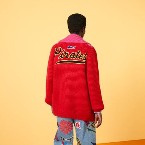 Gucci o1s1wg110225 Pirates Wool Cardigan in Multicolor Size US S / EU 44-46 / 1 - 7 Thumbnail