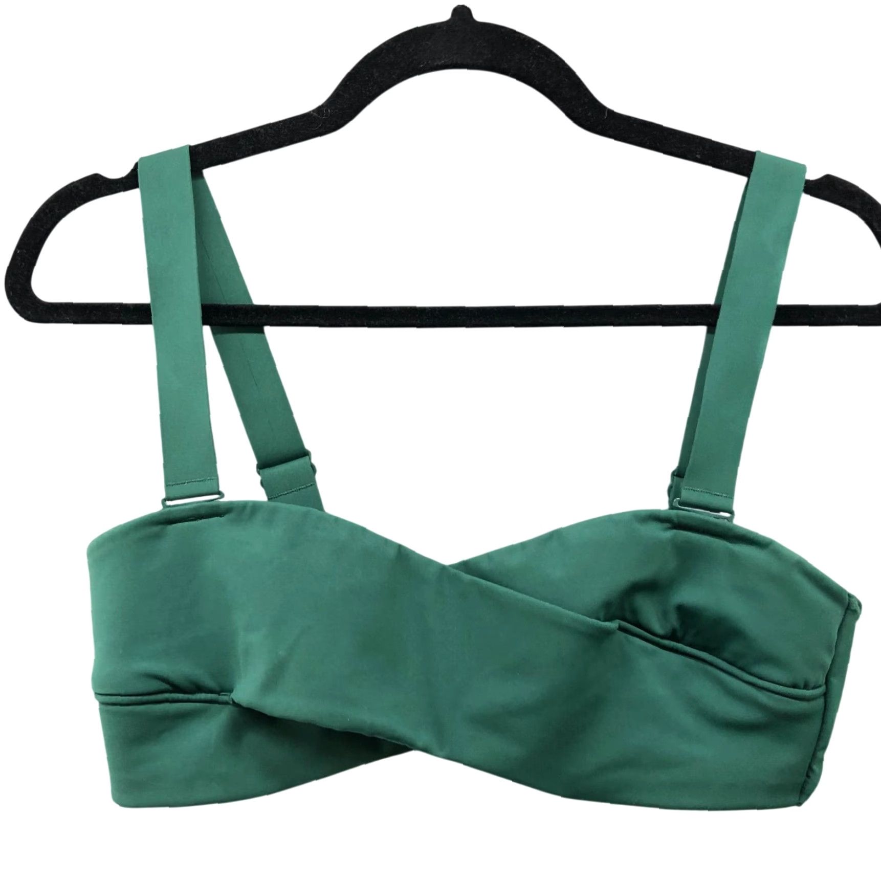 Cos COS Bikini Top Womens Size 8 Green Minimalist Wrap Front Shirt Womens Size M / US 6-8 / IT 42-44 - 2 Thumbnail