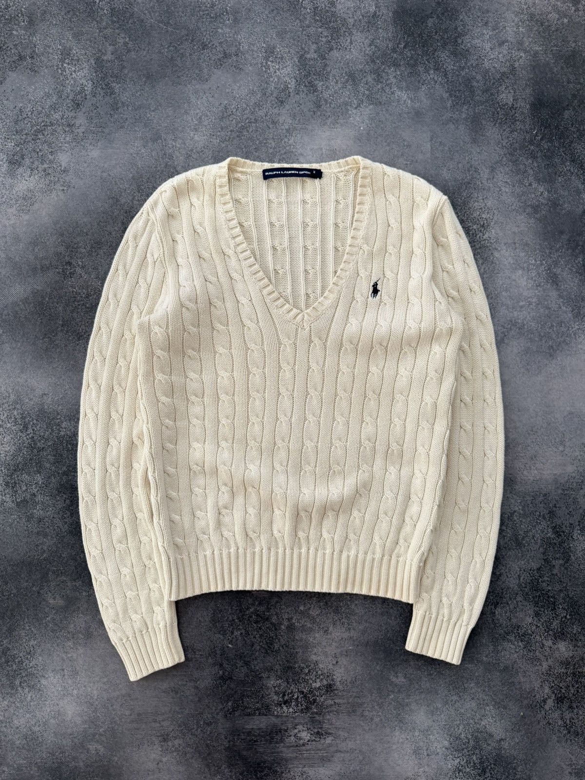 Polo Ralph Lauren Vintage Polo Ralph Lauren Sport Cable Knit Sweater Size M / US 6-8 / IT 42-44 - 1 Thumbnail