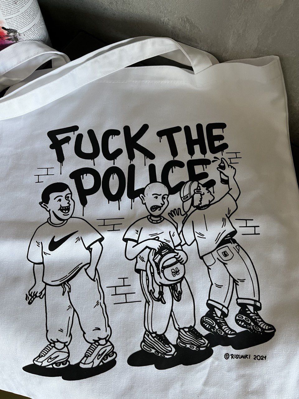 Other Tote bag Fuck the police RSNK Size ONE SIZE - 2 Thumbnail