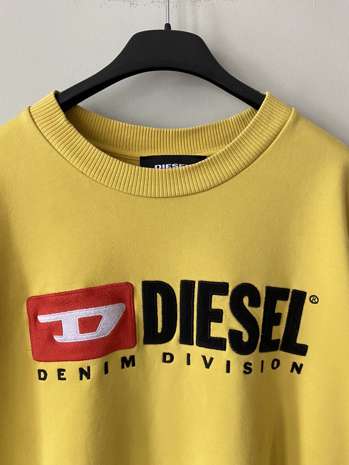 Diesel Diesel yellow brand logo baggy sweatshirt Size US L / EU 52-54 / 3 - 2 Thumbnail