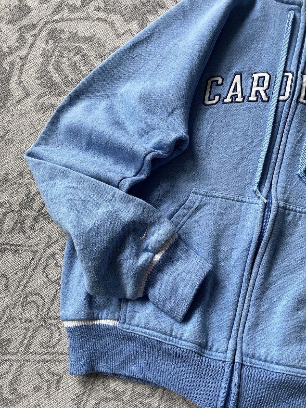 Japanese Brand × Nike × Vintage Vintage Nike Carolina Zip Hoodie Big Logo Cropped Japanese Size US S / EU 44-46 / 1 - 8 Thumbnail