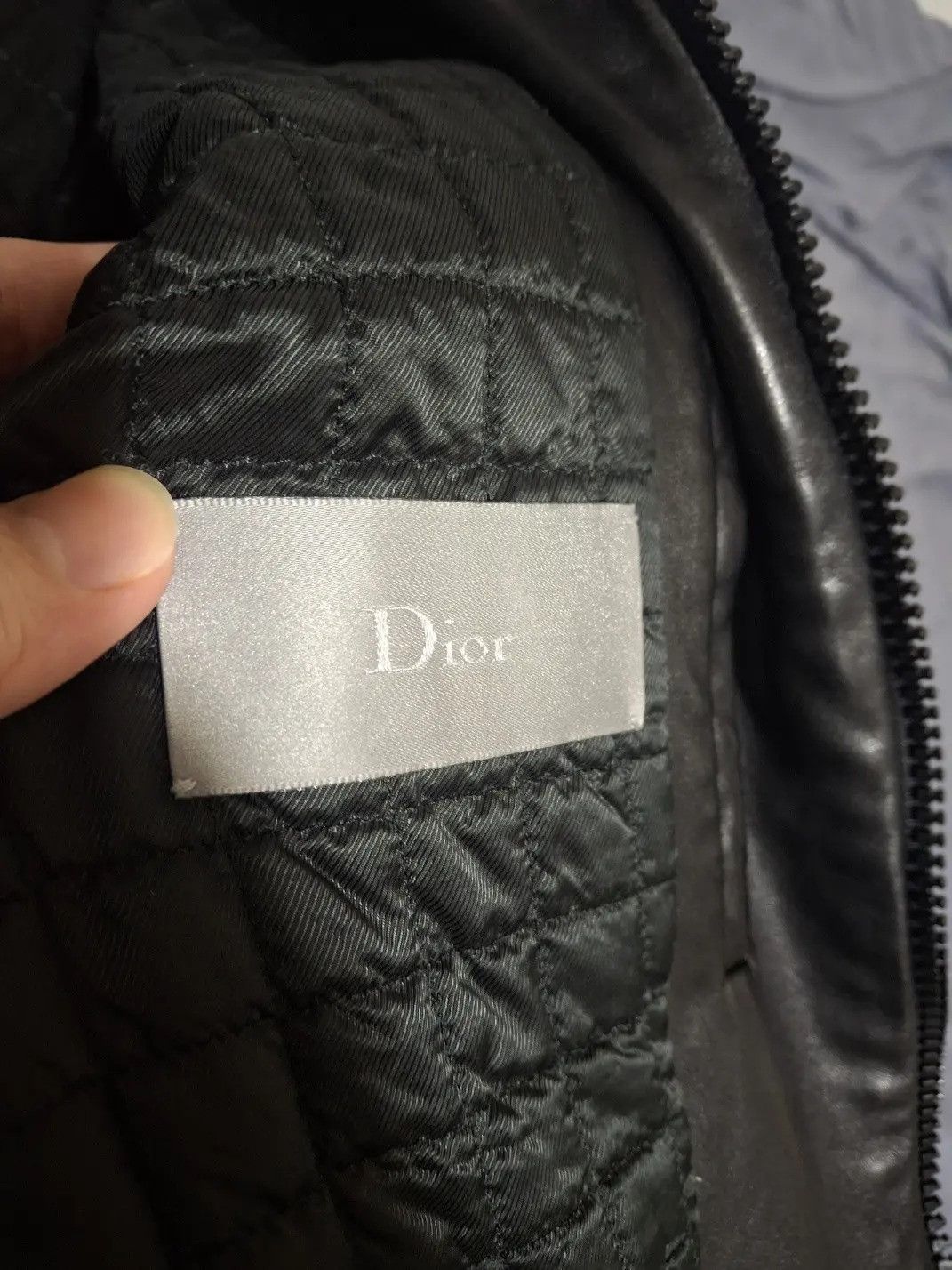 Dior Hedi Slimane Leather Jacket Size US M / EU 48-50 / 2 - 7 Thumbnail