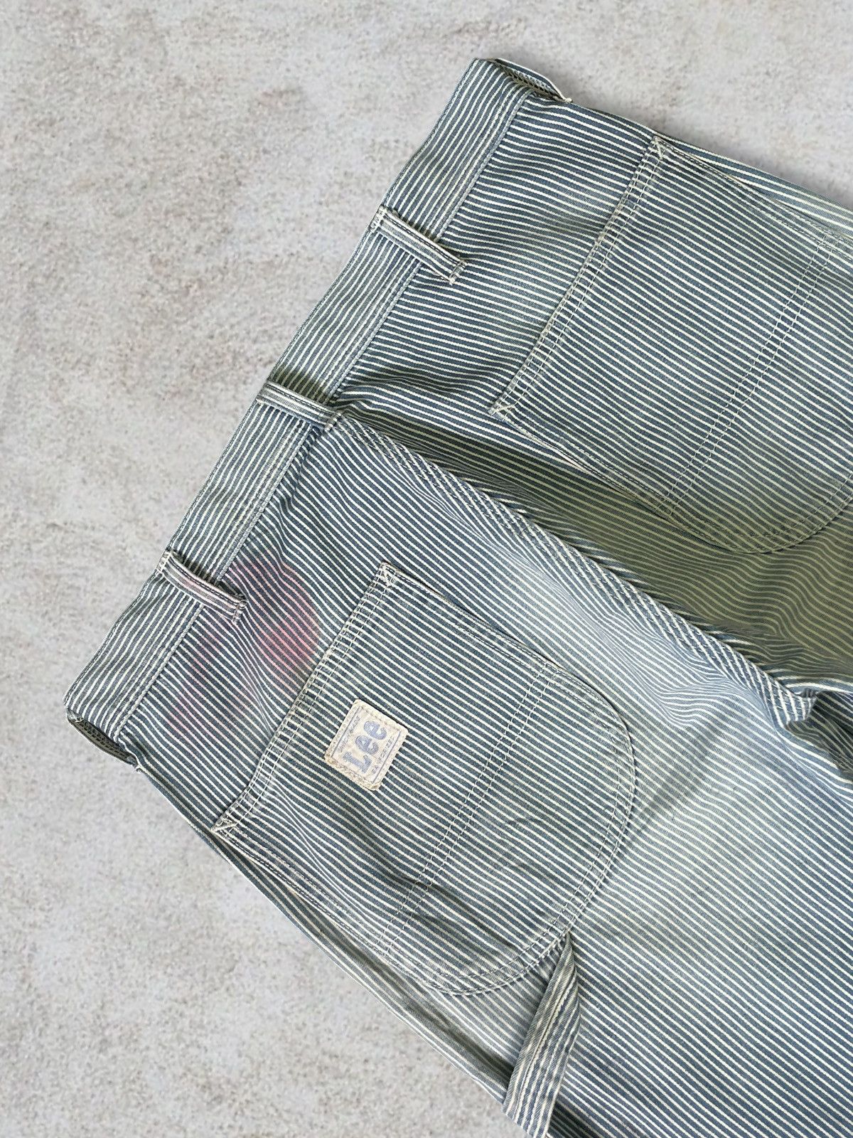 Lee Vintage Lee Hickory Iconic Railroad Carpenter Loose Jeans Size US 33 - 12 Thumbnail