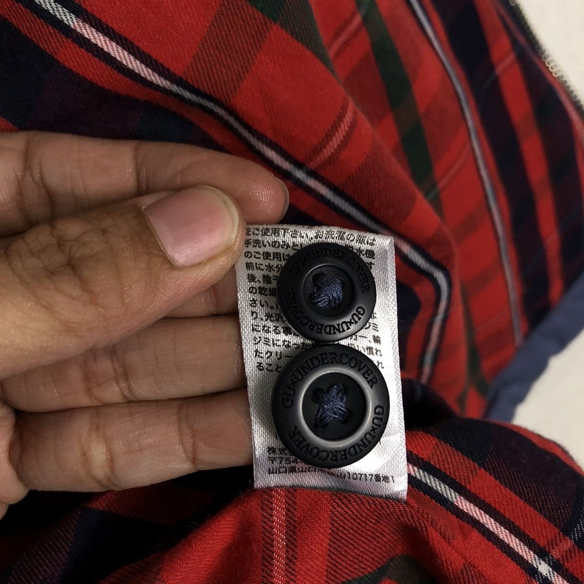 Undercover 🔥BOMBER JACKET GU UNDERCOVER TARTAN DESIGN CHECK Size US XL / EU 56 / 4 - 21 Thumbnail