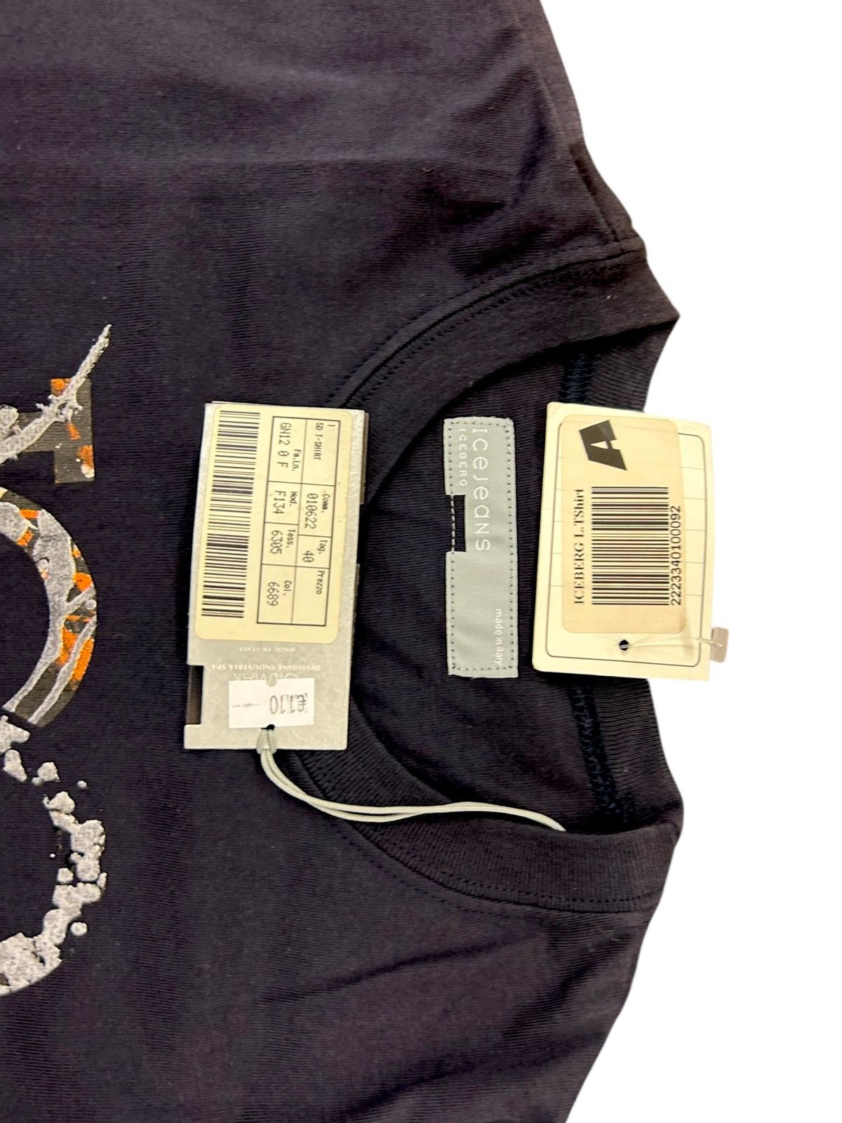 Iceberg NWT Iceberg "Ice Jeans" Paint Splatter Tee —Size(IT 40) Size S / US 4 / IT 40 - 4 Thumbnail