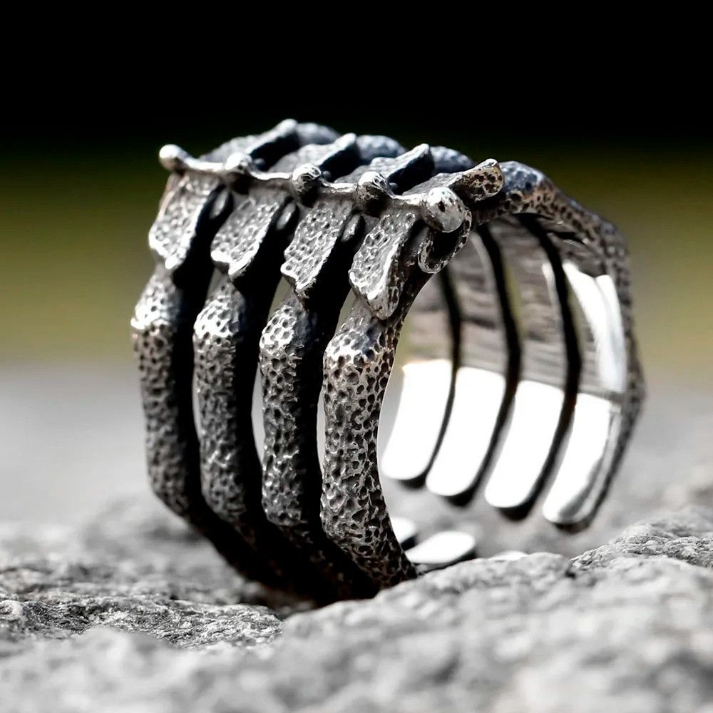 Jewelry Butterfly Bones Ring Streetwear Jewelry Fashion Gift Size ONE SIZE - 6 Thumbnail