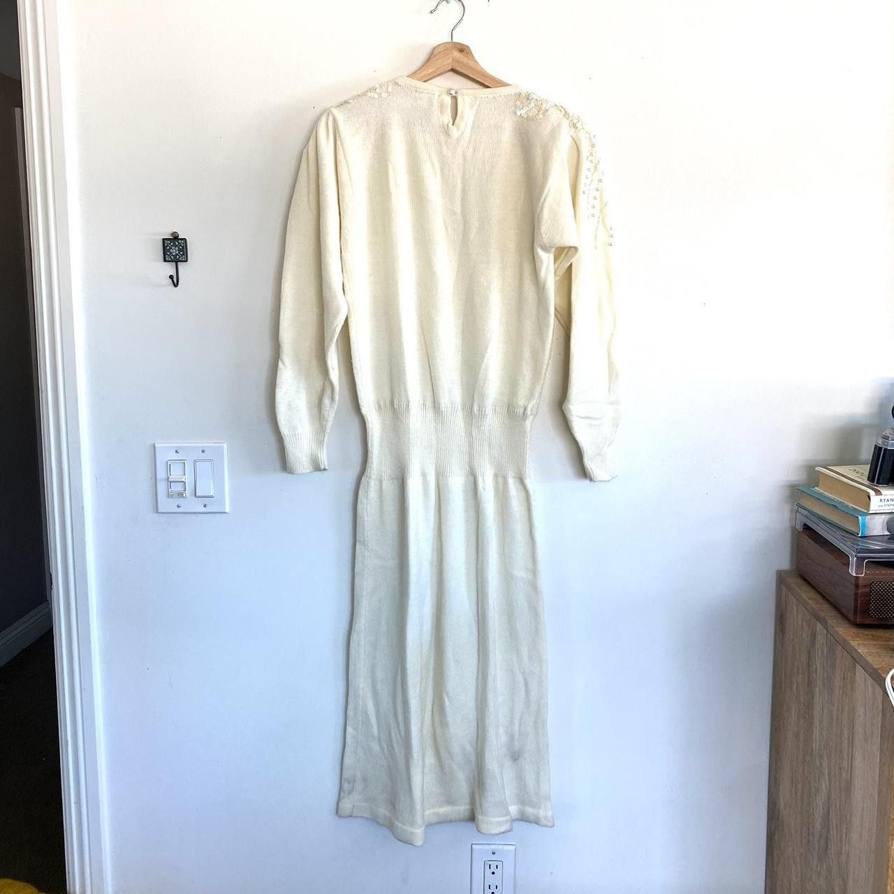 Vintage DARIAN CREAM BEADED SWEATER DRESS WOMENS SIZE MEDIUM VINTAGE Size M / US 6-8 / IT 42-44 - 8 Thumbnail