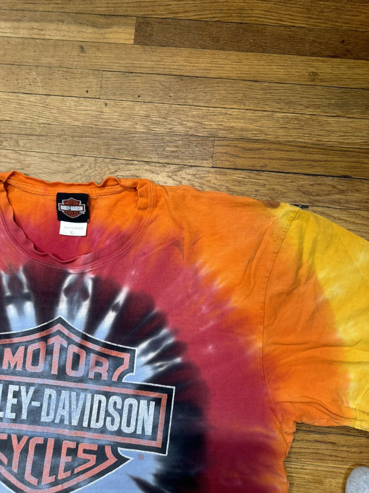 Harley Davidson × Vintage Vintage Harley Davidson Tye Dye Shirt Size US XL / EU 56 / 4 - 3 Thumbnail