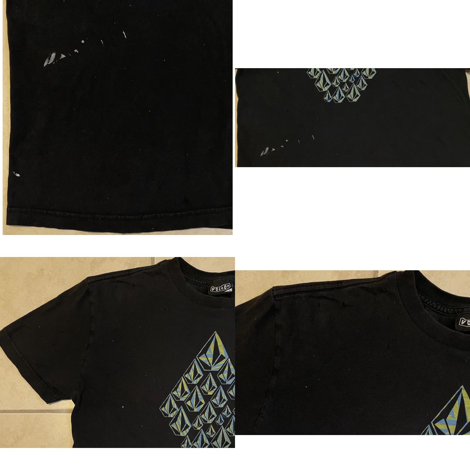 Quiksilver Vtg Volcom Faded Distress Shirt M Surf Skate Grunge Billabong Gotcha OP 90s Y2K Size US M / EU 48-50 / 2 - 8 Thumbnail