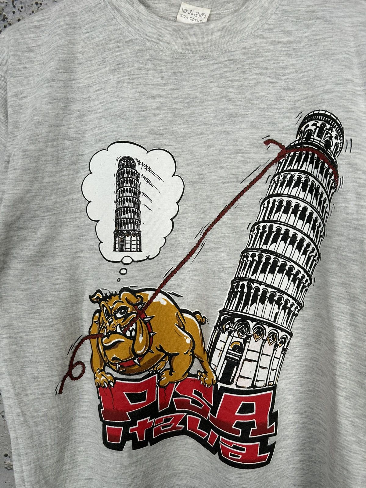 Vintage Vintage Pisa Tourist Graphic Promo Tee 90s Streetwear Baggy Size US M / EU 48-50 / 2 - 3 Thumbnail