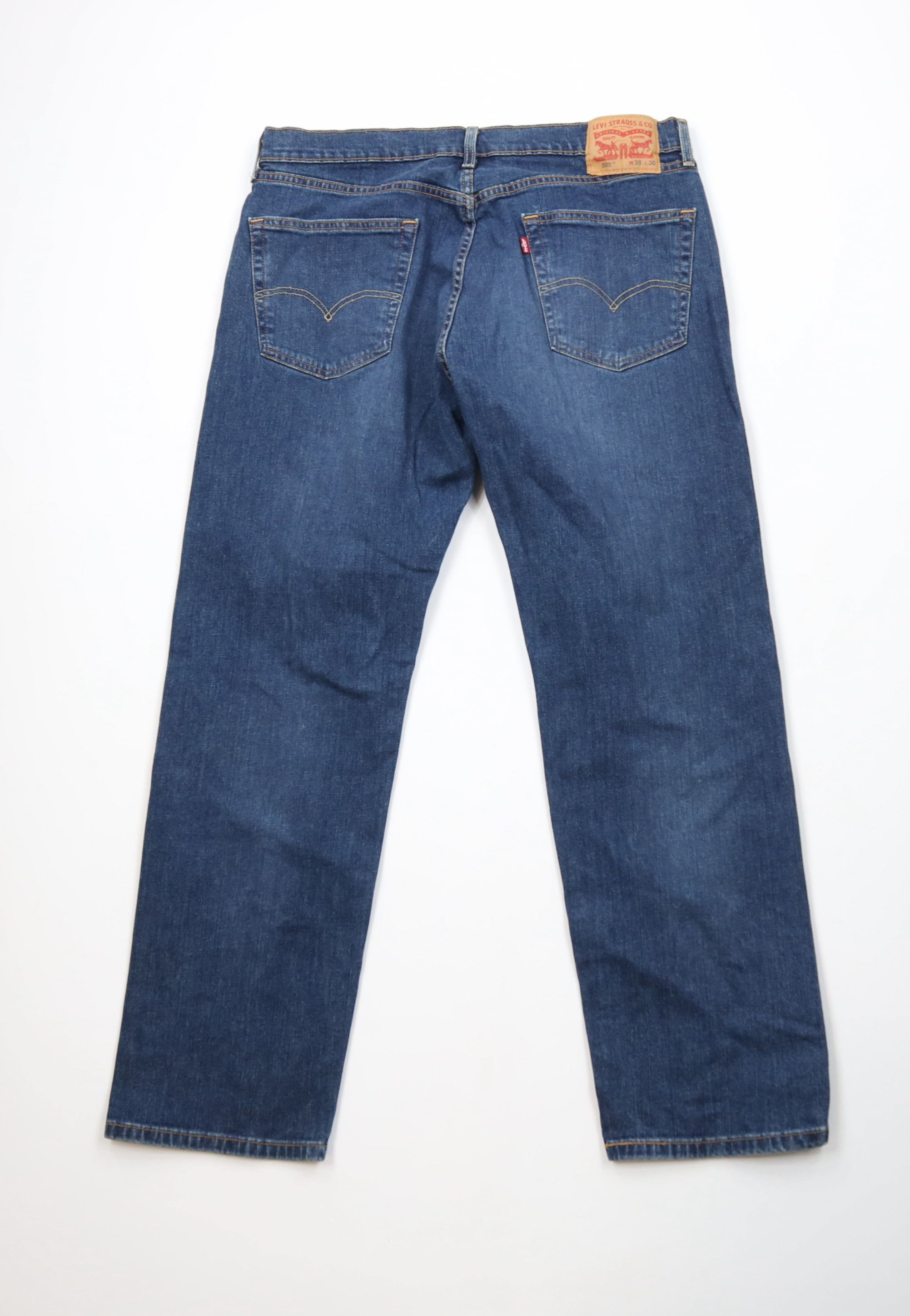Levi's Vintage Y2K Levis 505 Regular Straight Leg Denim Jeans Size US 36 / EU 52 - 7 Thumbnail