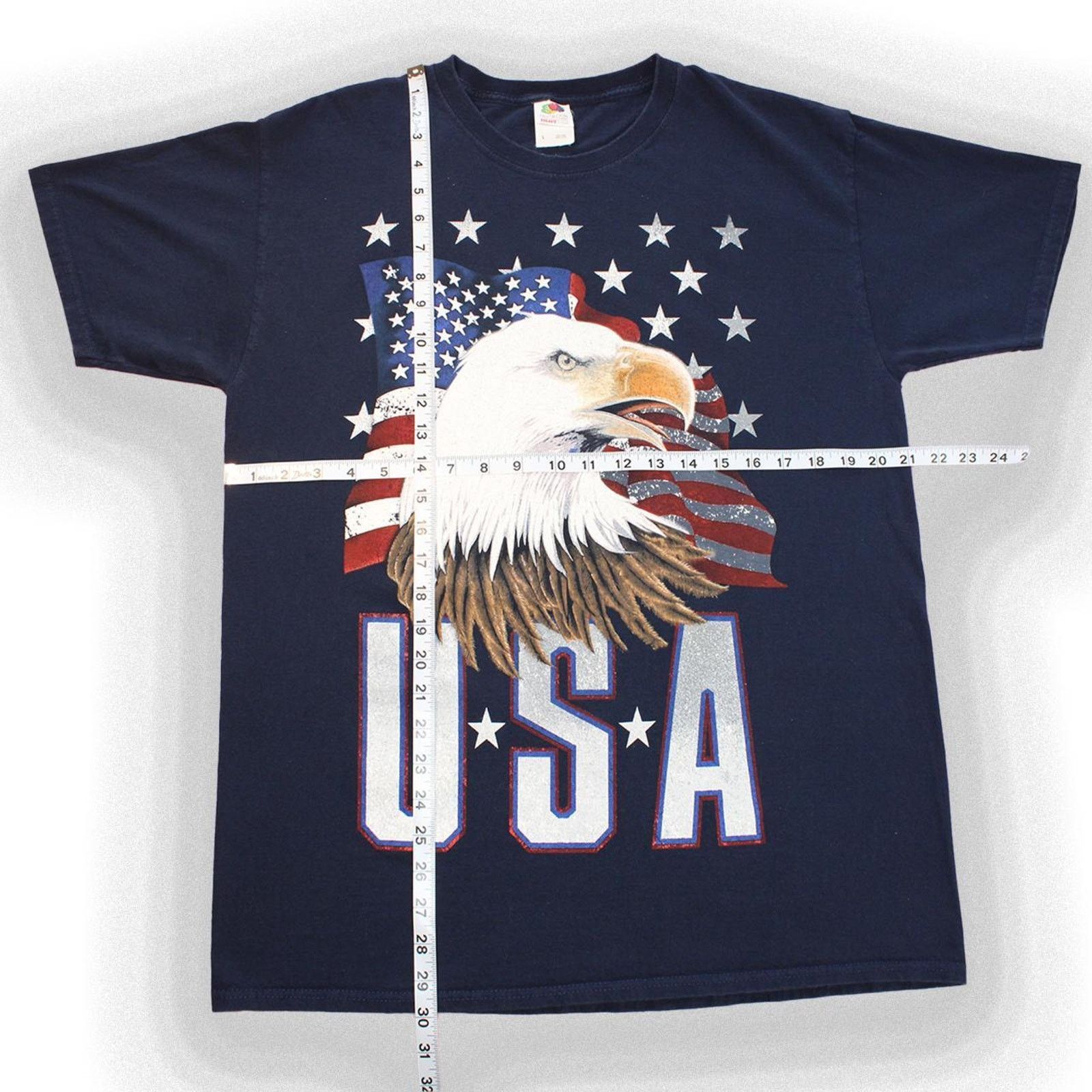 Vintage Navy Blue Vintage Y2k American Eagle USA Graphic Tee Size US L / EU 52-54 / 3 - 2 Thumbnail